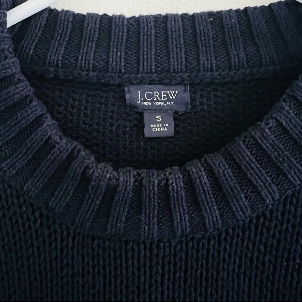J. Crew Blue Navy Knit Pullover Sweater Small